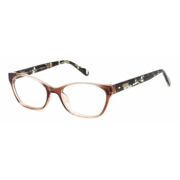 FOSSIL FOS-7158 Eyeglasses FL4-CRYSBRWN-C 52mm